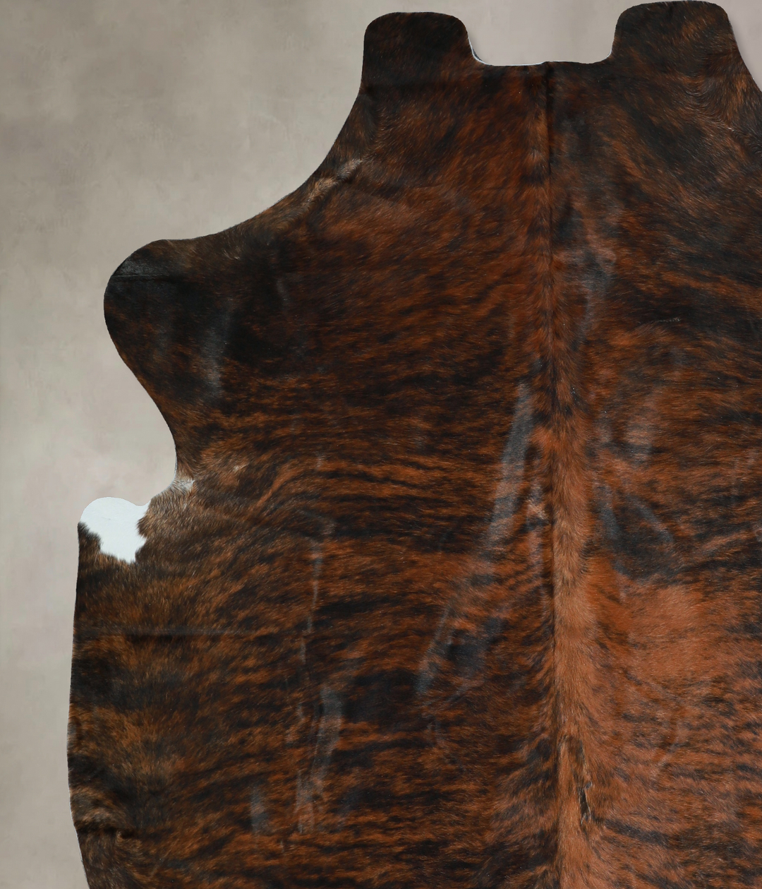 Dark Brindle X-Large Brazilian Cowhide Rug 7'5"H x 6'4"W #A41098 by Hu