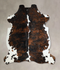 Tricolor X-Large European Cowhide Rug 6'11