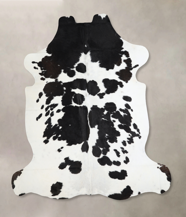 Black and White X-Large Brazilian Cowhide Rug 6'11"H x 6'3"W #A41125 by Hudson Hides