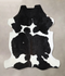 Black and White X-Large Brazilian Cowhide Rug 7'1