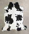 Black and White XX-Large Brazilian Cowhide Rug 7'2