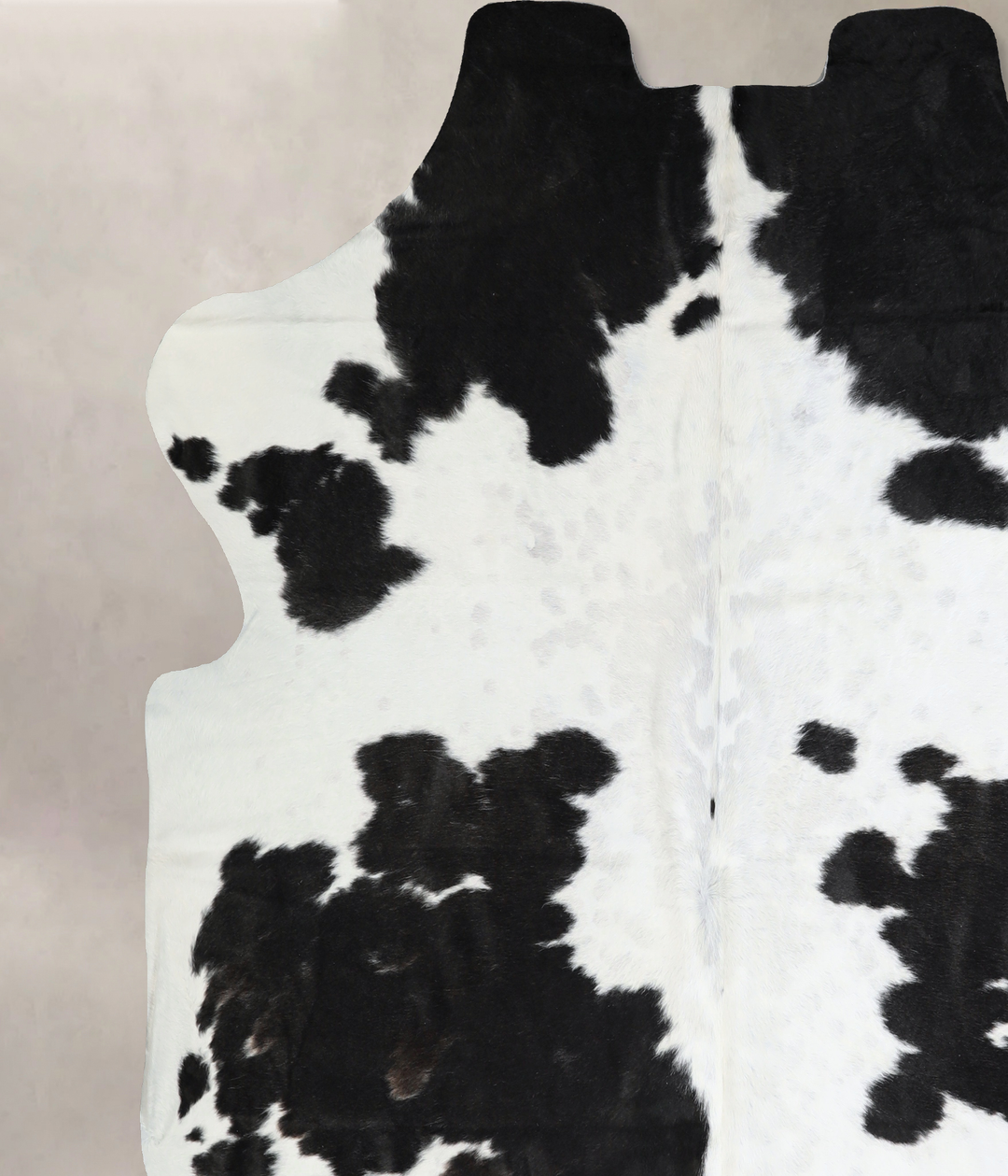 Black and White XX-Large Brazilian Cowhide Rug 7'2"H x 7'0"W #A41128 b