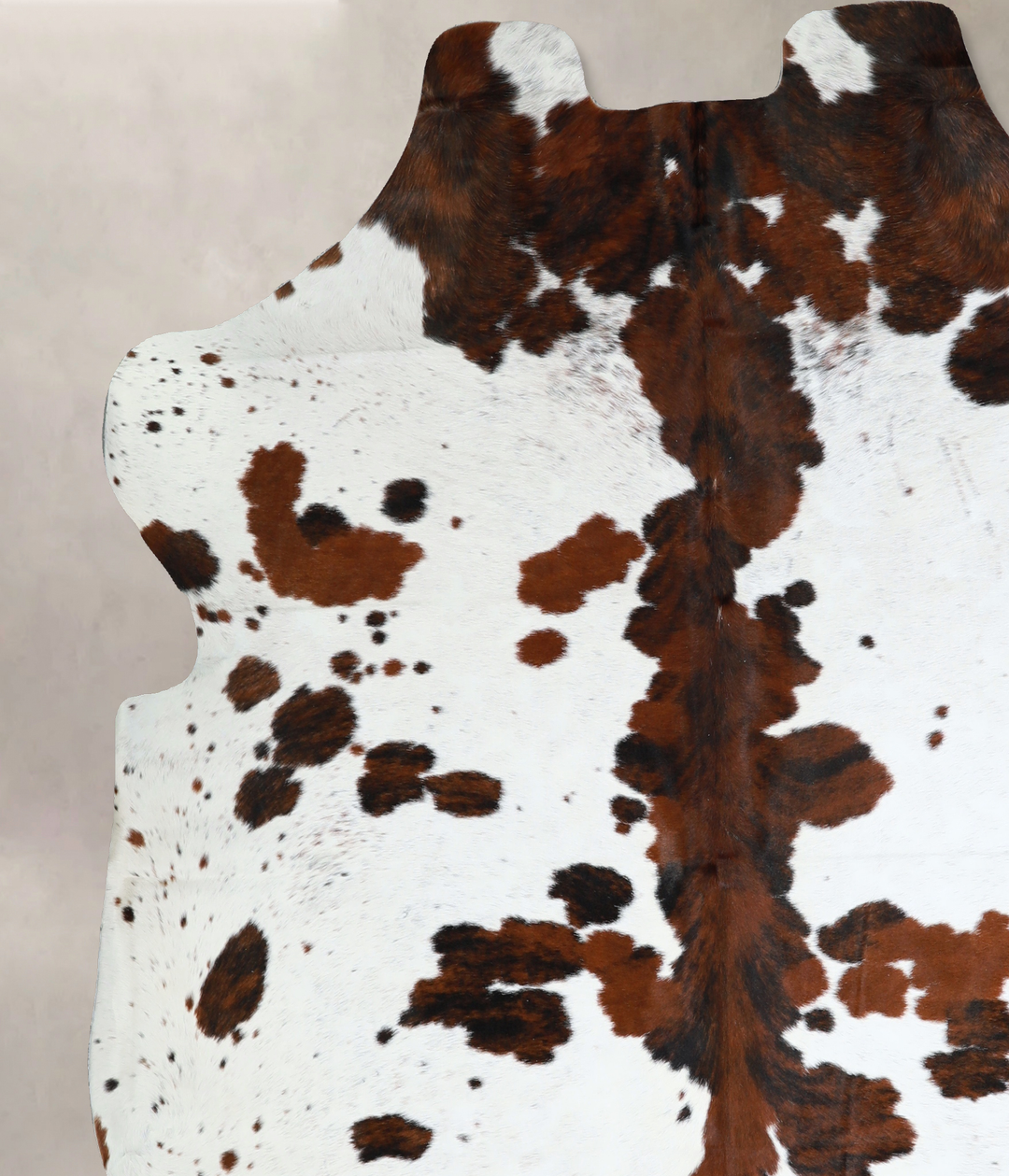 Tricolor X-Large European Cowhide Rug 6'11"H x 6'11"W #A41131 by Hudso