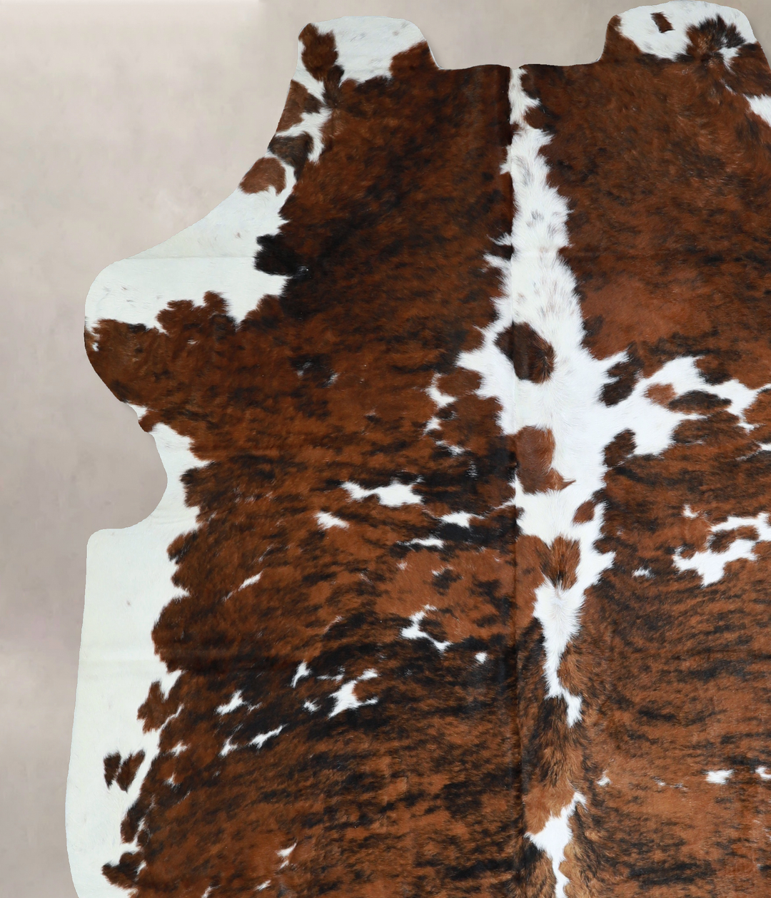 Tricolor X-Large European Cowhide Rug 7'3"H x 5'10"W #A41132 by Hudson