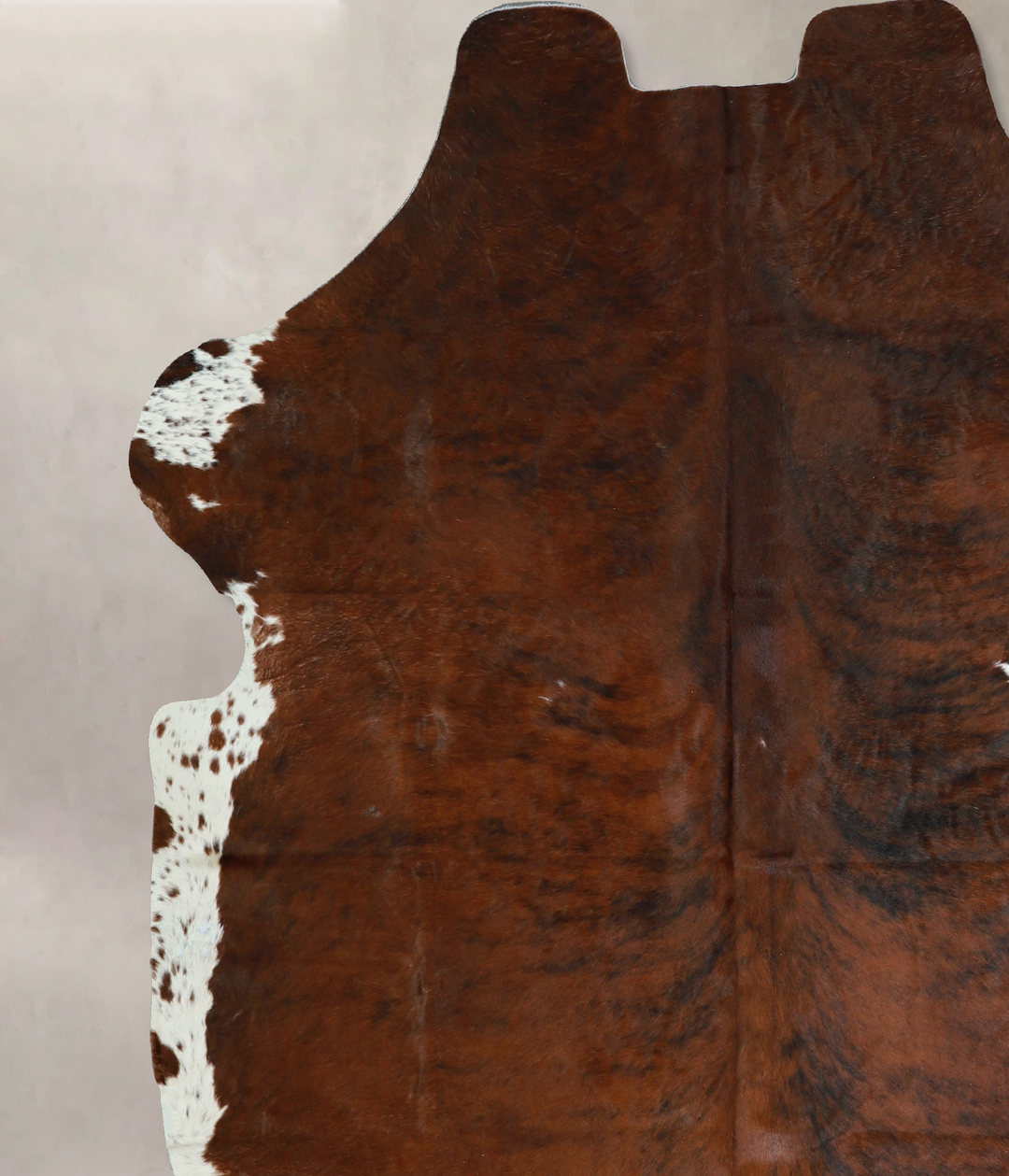 Tricolor X-Large European Cowhide Rug 7'0"H x 6'5"W #A41134 by Hudson 