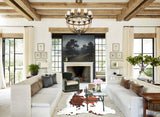 Tricolor X-Large European Cowhide Rug 6'6"H x 6'10"W #A41140 by Hudson Hides