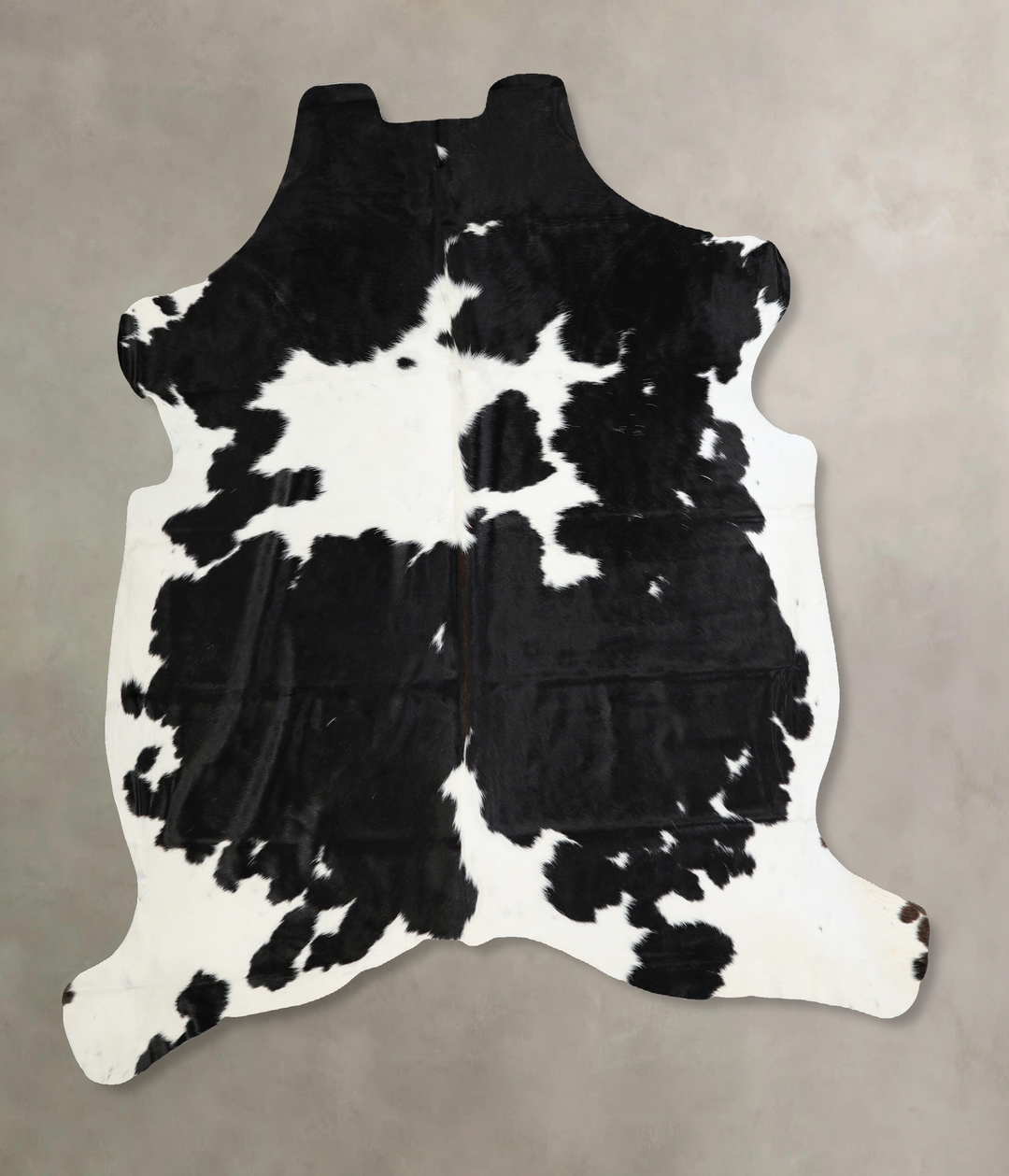 Black and White X-Large Brazilian Cowhide Rug 6'5"H x 6'4"W #A41150 by