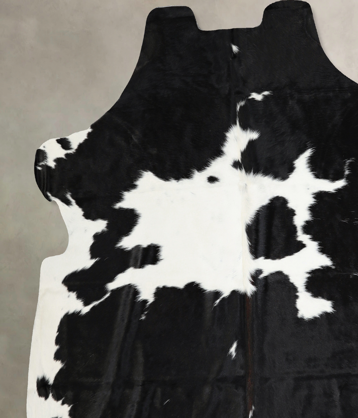 Black and White X-Large Brazilian Cowhide Rug 6'5"H x 6'4"W #A41150 by Hudson Hides