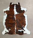 Tricolor X-Large European Cowhide Rug 7'2"H x 6'5"W #A41160 by Hudson Hides