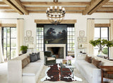 Tricolor X-Large European Cowhide Rug 7'2"H x 6'5"W #A41160 by Hudson Hides