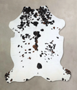 Tricolor X-Large European Cowhide Rug 7'5"H x 6'7"W #A41163 by Hudson Hides