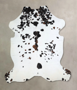 Tricolor X-Large European Cowhide Rug 7'5"H x 6'7"W #A41163 by Hudson Hides