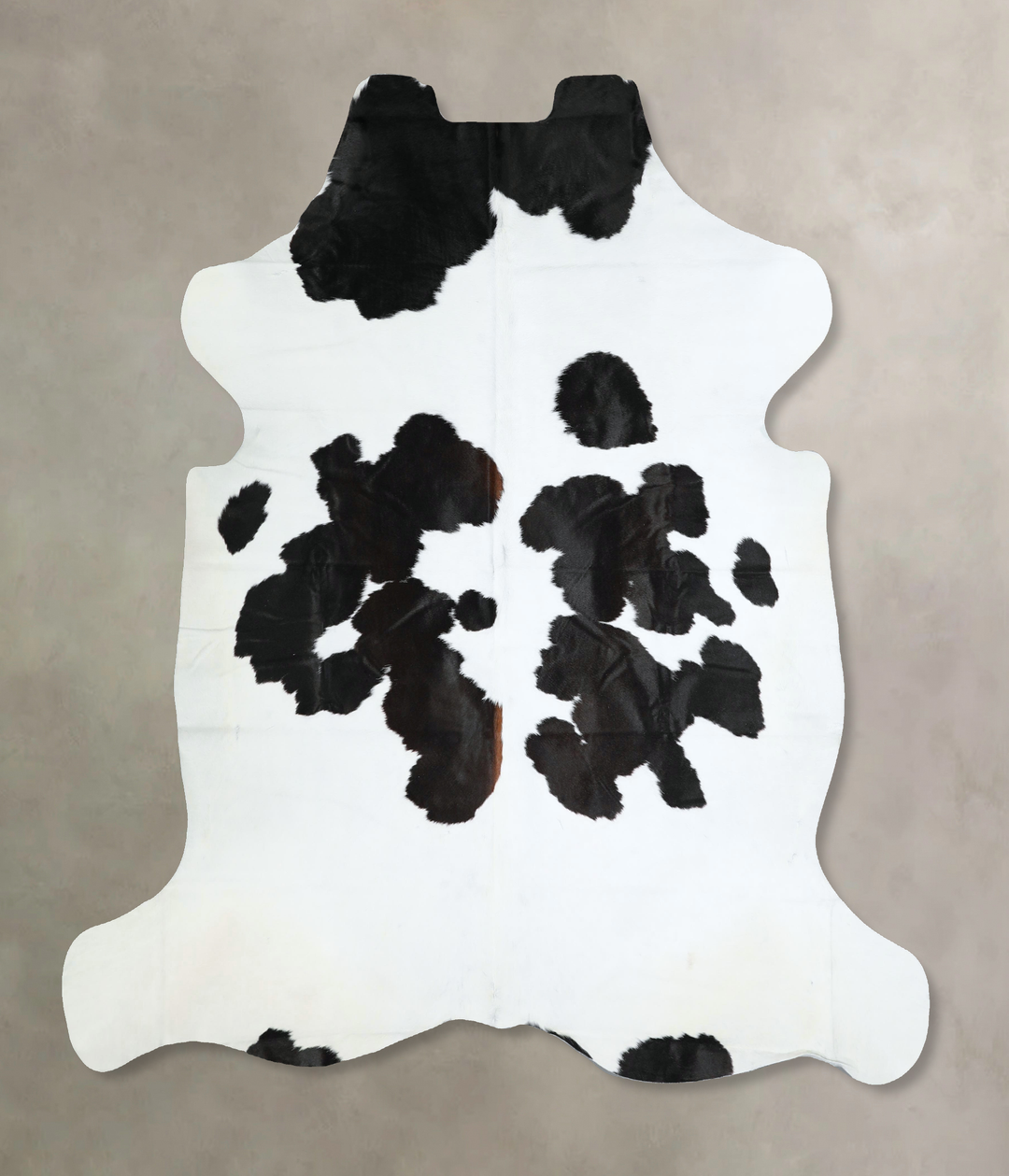 Black and White X-Large Brazilian Cowhide Rug 6'10"H x 6'5"W #A41171 b