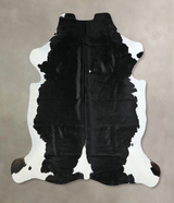 Black and White X-Large Brazilian Cowhide Rug 6'8"H x 6'5"W #A41172 by Hudson Hides