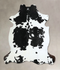 Black and White X-Large Brazilian Cowhide Rug 6'8