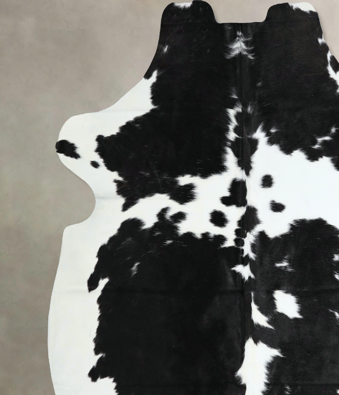 Black and White X-Large Brazilian Cowhide Rug 6'8"H x 6'7"W #A41173 by