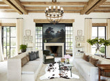 Tricolor X-Large European Cowhide Rug 7'6"H x 6'4"W #A41179 by Hudson Hides