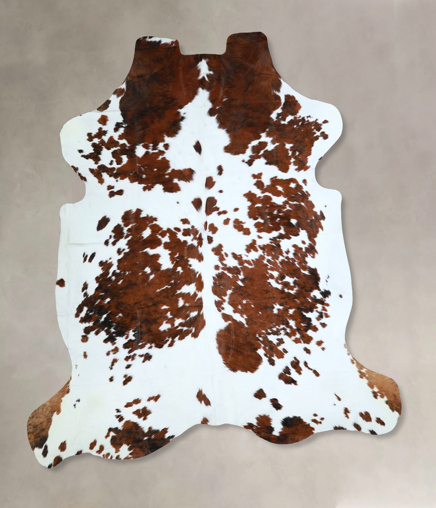 Tricolor XX-Large European Cowhide Rug 7'6"H x 7'3"W #A41180 by Hudson Hides