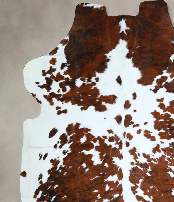 Tricolor XX-Large European Cowhide Rug 7'6"H x 7'3"W #A41180 by Hudson Hides