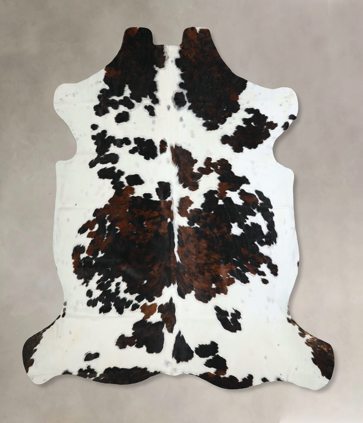 Tricolor XX-Large European Cowhide Rug 7'8"H x 7'6"W #A41183 by Hudson Hides