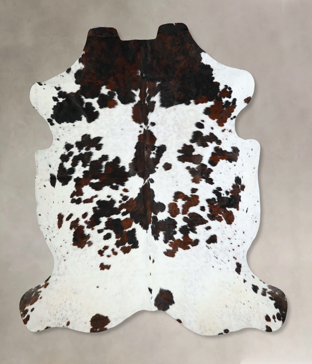 Tricolor X-Large European Cowhide Rug 7'3"H x 6'9"W #A41187 by Hudson 