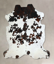 Tricolor X-Large European Cowhide Rug 7'3"H x 6'9"W #A41187 by Hudson Hides