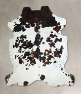 Tricolor X-Large European Cowhide Rug 7'3"H x 6'9"W #A41187 by Hudson Hides