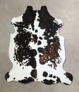 Tricolor X-Large European Cowhide Rug 7'1"H x 6'5"W #A41188 by Hudson Hides