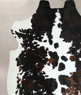 Tricolor X-Large European Cowhide Rug 7'1"H x 6'5"W #A41188 by Hudson Hides