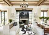 Tricolor X-Large European Cowhide Rug 7'1"H x 6'5"W #A41188 by Hudson Hides