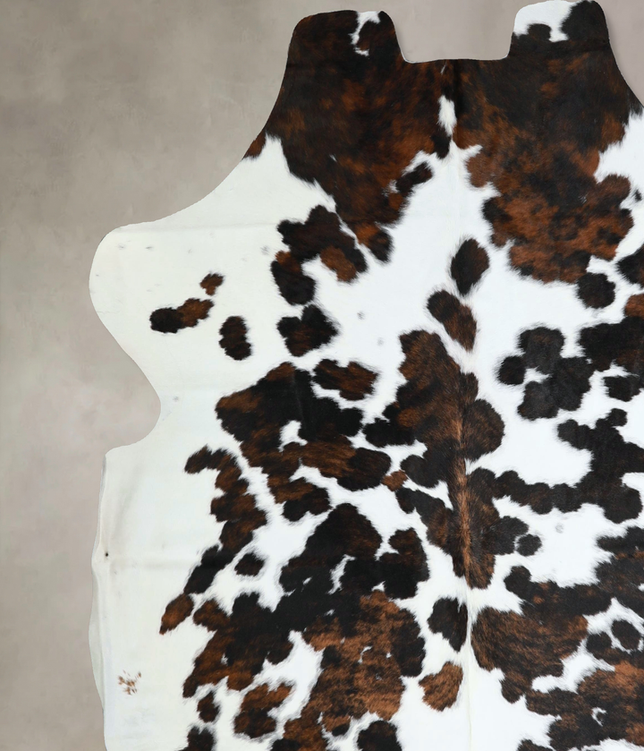 Tricolor XX-Large European Cowhide Rug 7'3"H x 7'1"W #A41190 by Hudson Hides