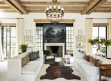 Dark Brindle X-Large Brazilian Cowhide Rug 6'11"H x 6'6"W #A41193 by Hudson Hides
