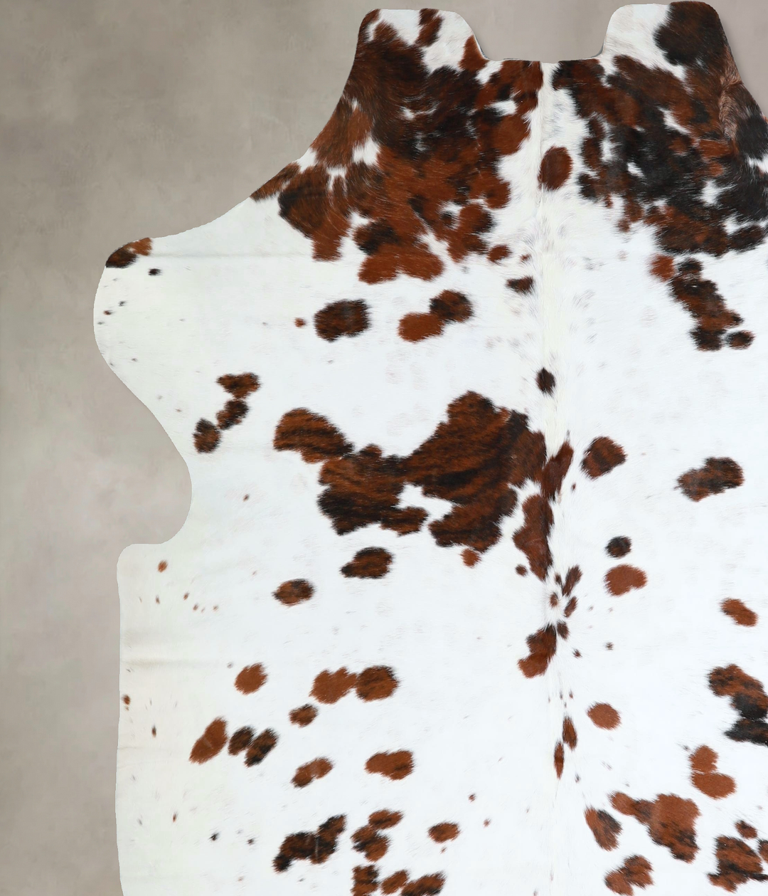 Tricolor XX-Large European Cowhide Rug 7'5"H x 6'10"W #A41196 by Hudso