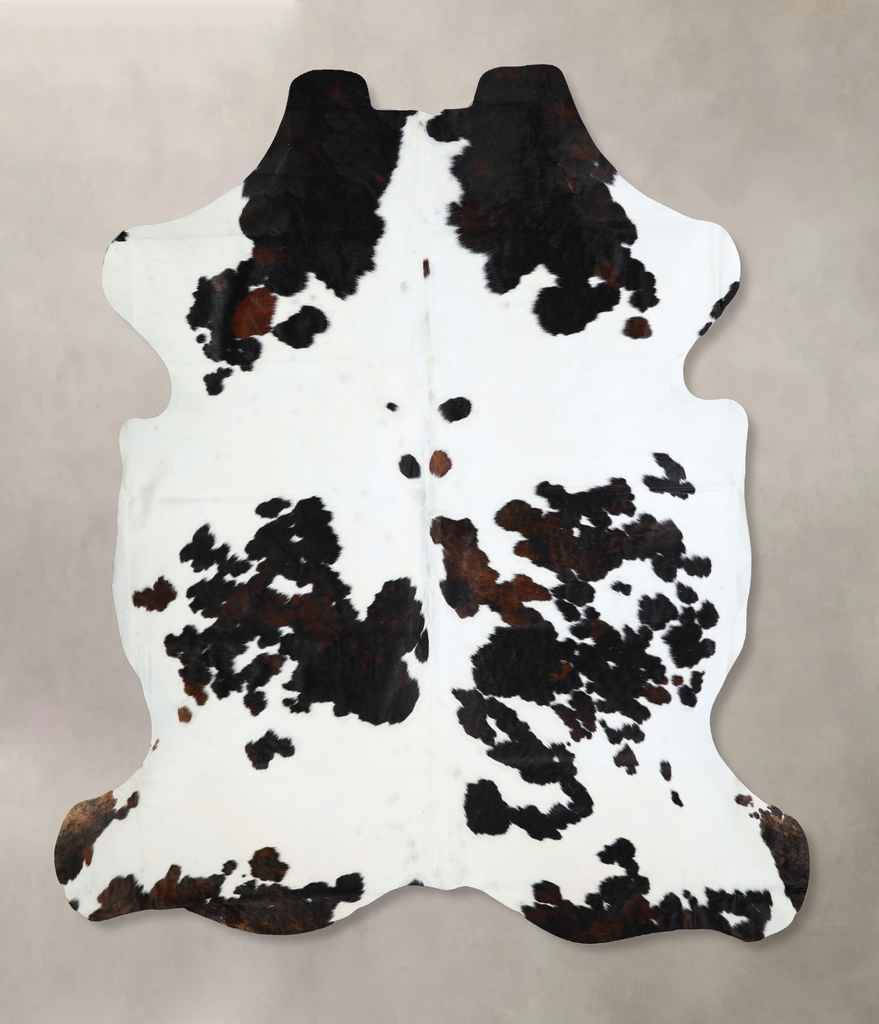 Tricolor XX-Large European Cowhide Rug 7'4"H x 6'10"W #A41197 by Hudson Hides