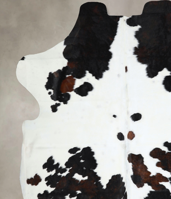 Tricolor XX-Large European Cowhide Rug 7'4"H x 6'10"W #A41197 by Hudson Hides