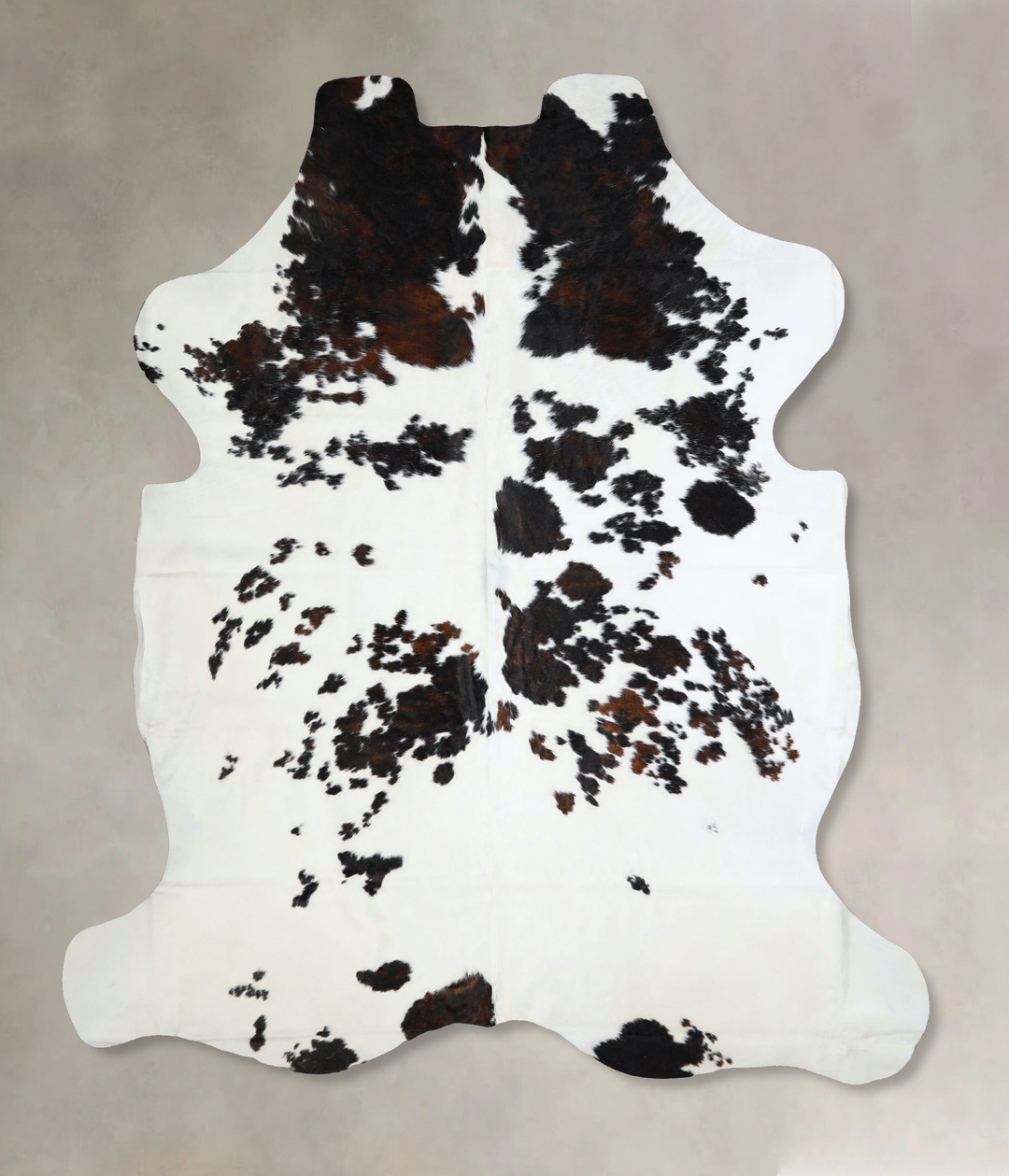 Tricolor XX-Large European Cowhide Rug 7'8"H x 6'10"W #A41198 by Hudso
