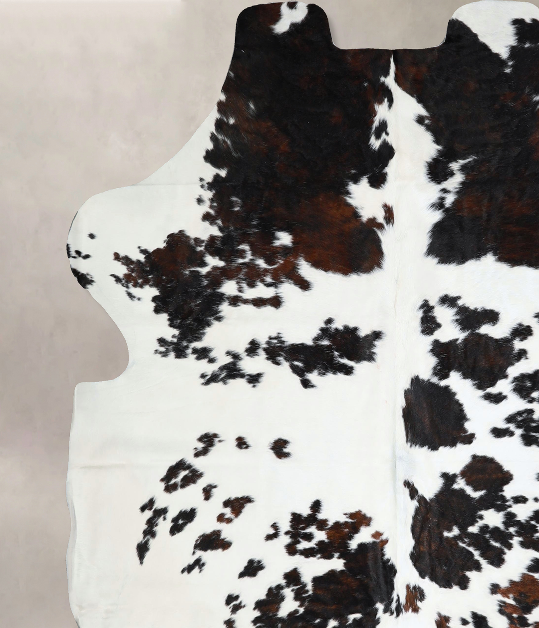 Tricolor XX-Large European Cowhide Rug 7'8"H x 6'10"W #A41198 by Hudso