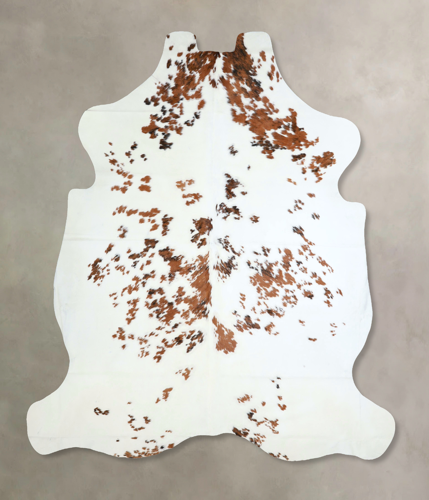 Tricolor X-Large European Cowhide Rug 7'6"H x 6'8"W #A41199 by Hudson Hides