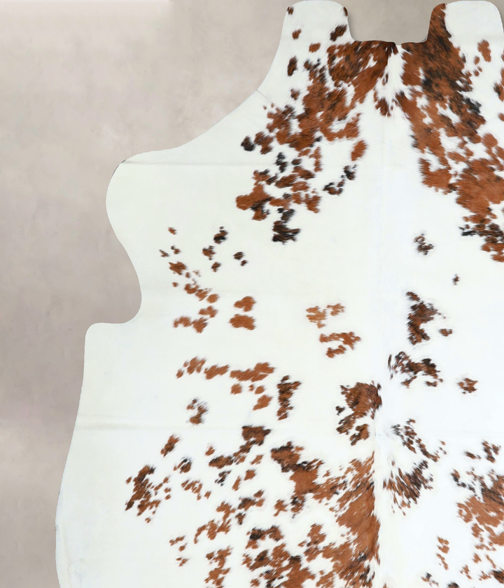 Tricolor X-Large European Cowhide Rug 7'6"H x 6'8"W #A41199 by Hudson Hides