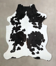 Black and White X-Large Brazilian Cowhide Rug 7'3"H x 5'10"W #A41201 by Hudson Hides