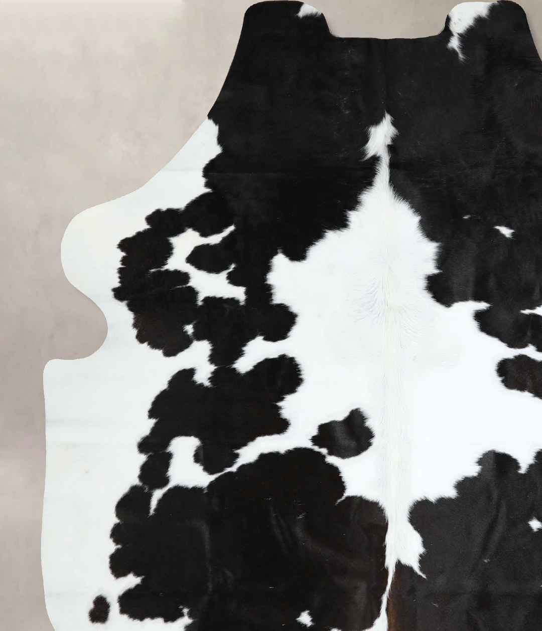 Black and White X-Large Brazilian Cowhide Rug 7'3"H x 5'10"W #A41201 b