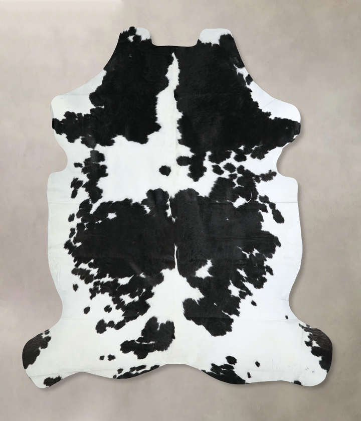 Black and White X-Large Brazilian Cowhide Rug 7'0"H x 6'5"W #A41202 by Hudson Hides