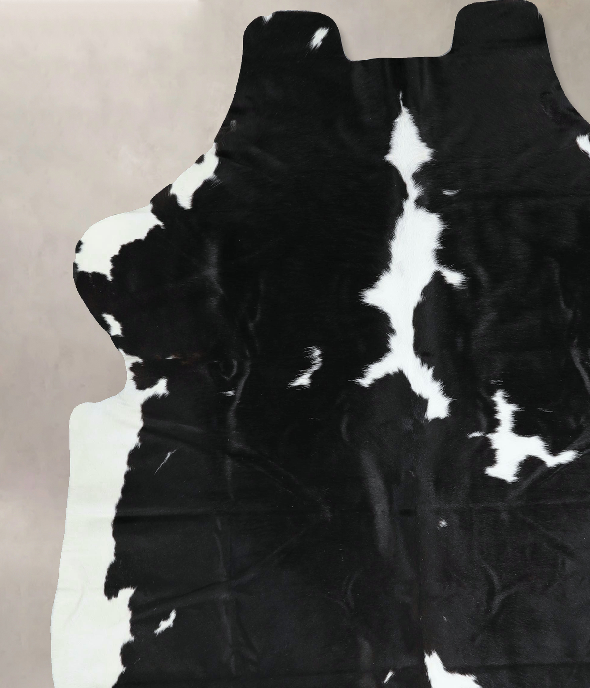 Black and White X-Large Brazilian Cowhide Rug 7'0"H x 6'1"W #A41206 by Hudson Hides