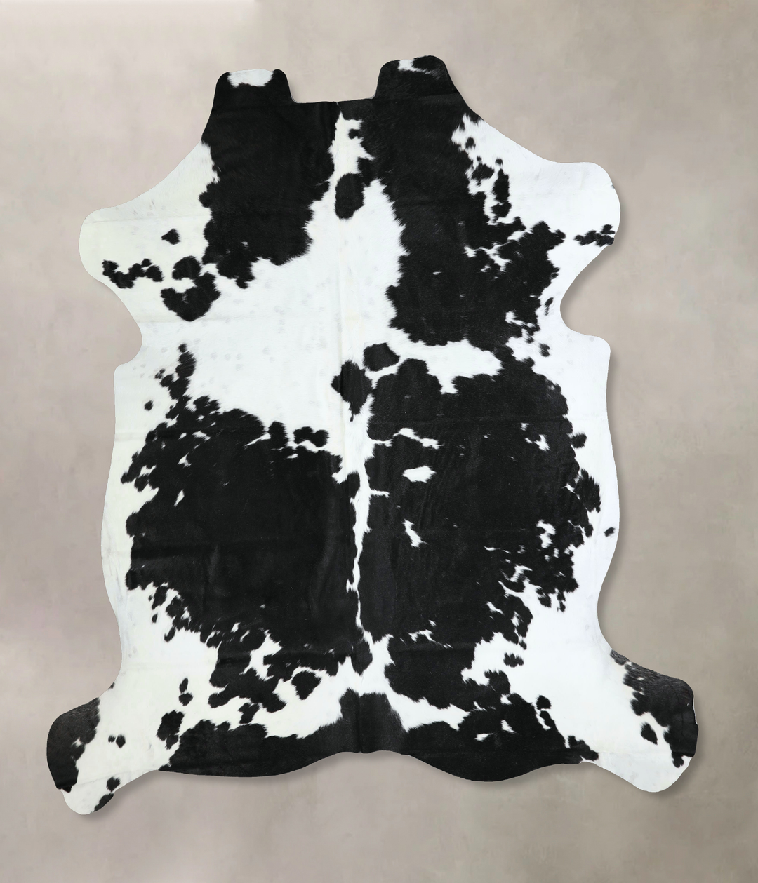 Black and White XX-Large Brazilian Cowhide Rug 7'5"H x 7'1"W #A41207 b