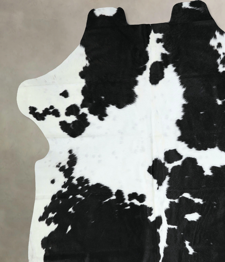 Black and White XX-Large Brazilian Cowhide Rug 7'5"H x 7'1"W #A41207 by Hudson Hides