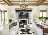 Black and White XX-Large Brazilian Cowhide Rug 7'5"H x 7'1"W #A41207 by Hudson Hides