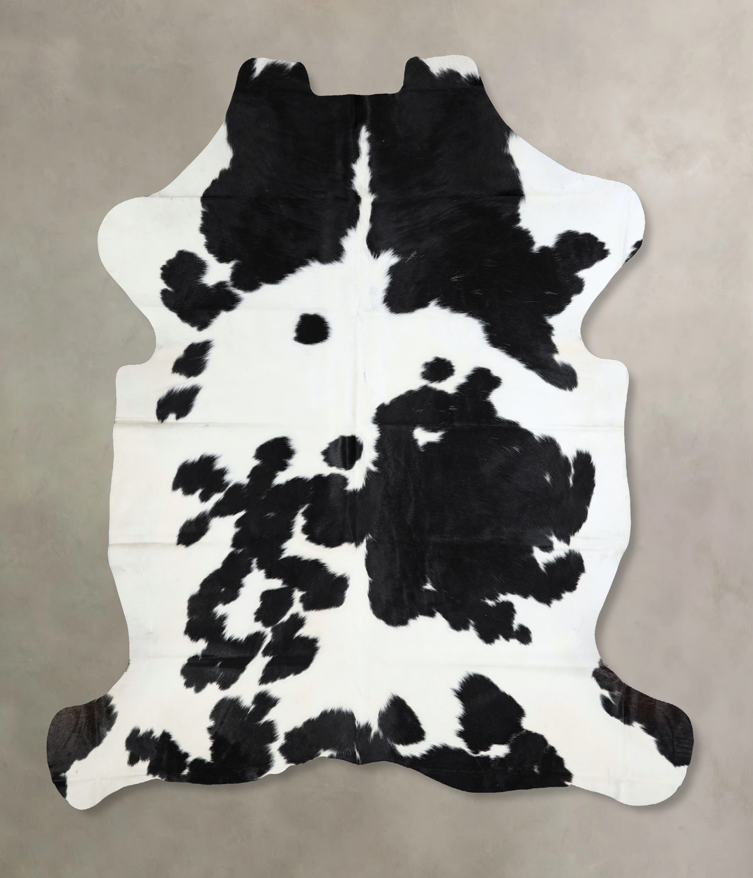 Black and White X-Large Brazilian Cowhide Rug 7'1"H x 6'7"W #A41209 by