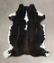 Black and White X-Large Brazilian Cowhide Rug 7'2