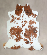 Tricolor X-Large European Cowhide Rug 6'10"H x 6'5"W #A41212 by Hudson Hides