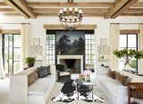 Tricolor X-Large European Cowhide Rug 6'9"H x 6'2"W #A41213 by Hudson Hides